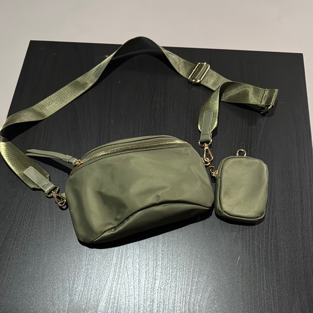 NWOT - Olive Green Crossbody Bag Set